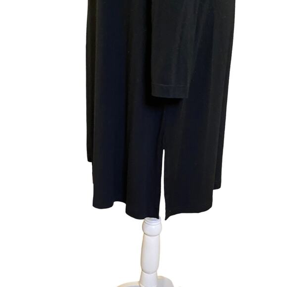 COMFY USA Black Knit Asymmetric Tunic Dress with Pocket‎ Size XSmall - Picture 8 of 10